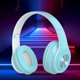 thumbnail image 3 of Auriculares Bluetooth, Auriculares inalámbricos, Auriculares Bluetooth, Auriculares inalámbricos, Auriculares plegables con luces LED, Auriculares brillantes, Auriculares con tarjeta enchufable, Auric, 3 of 6
