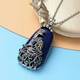 thumbnail image 2 of Blue Lapis Lazuli Marcasite Peacock Necklace for Women Pendant Jewelry Chain 20" Birthday Christmas Gifts for Women, 2 of 7