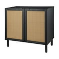 thumbnail image 7 of Sango Orre 2-Door Accent Storage Cabinet with Rattan Panels and Wood Legs, 7 of 7
