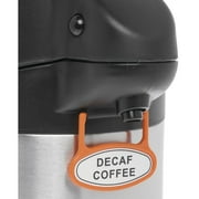 HUBERT Airpot with Lever Lid 2.5L Stainless Steel Glass-Lined