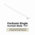 thumbnail image 2 of Achim Fantasia White Single Curtain Rod, 3.5" Projection, 28-48", 2 of 5