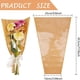thumbnail image 2 of wefenad 50 Piezas de Papel para Ramos, Cubierta de plástico Transparente para Flores, Bolsa de Papel Kraft para Ramos, Papel para Flores, Bolsa para Flores (17,9 x 9,8 x, 2 of 3