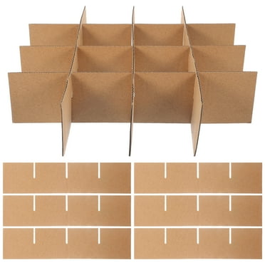 12 Pcs Carton Partitions Shipping Boxes Divider For Cardboard Moving Dishes Glass Packing Kit Tote Paper