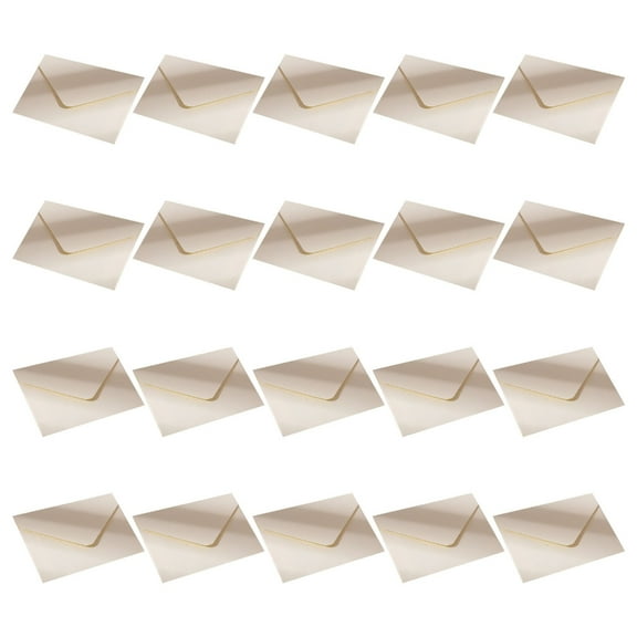 20Pcs Small Paper Envelopes 4x2.76Inch Flipping Envelope For Wedding Invitations Card and Mailing Gifting Card Holders
