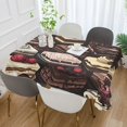 thumbnail image 2 of Yayeee Tablecloths 60" x 90" Rectangle Wrinkle Resistant Party Table Cover, Black Chocolate Cakes, 2 of 8