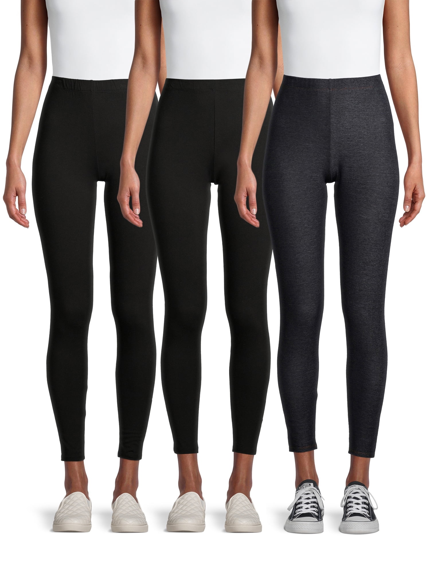 No Boundaries No Boundaries Juniors’ Ankle Leggings, 3Pack Walmart