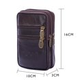 thumbnail image 2 of Bolsa 3 fundas para teléfono móvil con cremallera de varias capas de piel de vaca para hombre (2) Ndcxsfigh Para Estrenar, 2 of 9