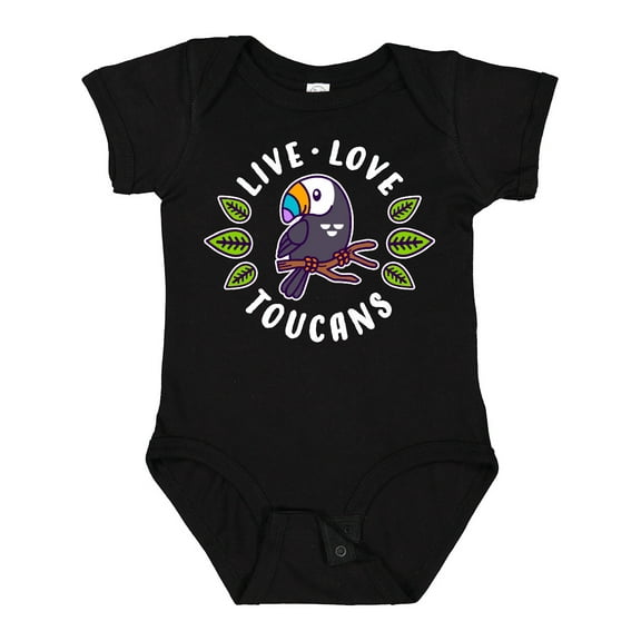 Inktastic Live Love Toucans Boys or Girls Baby Bodysuit