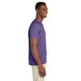 thumbnail image 3 of The Gildan Adult Softstyle 45 oz V-Neck T-Shirt - HEATHER PURPLE - S, 3 of 4