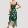 thumbnail image 6 of Aboser 1920s Flapper Dress for Women Sequin Beaded Cocktail Dresses Elegant Fringe Party Dress Slit Sleeveless Dresses Vintage Sparkly Prom Dress, 6 of 8