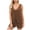 Brown, variant on Summer Womens 2 Piece Sets Outfits V-Neck Sleeveless Lactation Tank Tops Blouse Elastic Waist Shorts Knitted Khaki Lounge Sets S-XL