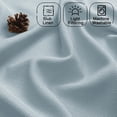 thumbnail image 3 of Chyhomenyc Bennet Kitchen Curtains 36 Inch Length, Faux Linen Textured Small Cafe Curtains, Light Filtering Short Window Curtain for Bathroom Basement, 30x36 inch, 2 PCS,Aqua with Greenish Tone, 3 of 5