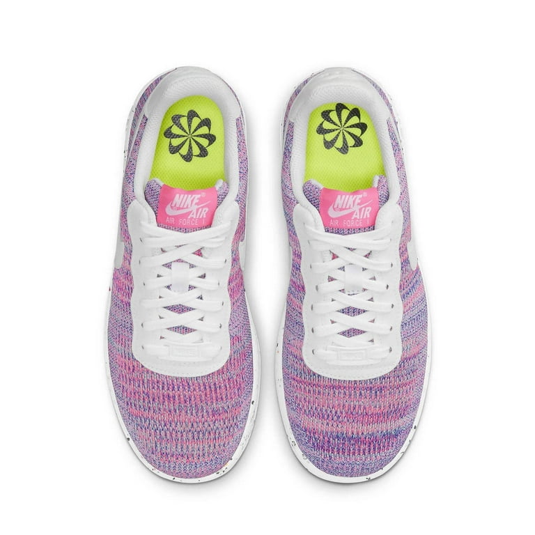 Women s Nike Air Force 1 Crater Flyknit Fuchsia Glow Wht Pink Blast DC7273 500 6.5 Walmart