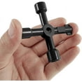 thumbnail image 2 of Sturdy And Durable Universal Cross Key, Zinc Alloy Multi-functional Opening Key for Wide Application Control Cabinets Shut-off Systems, 2 of 5
