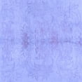 thumbnail image 1 of Ahgly Company Machine Washable Indoor Square Abstract Blue Modern Area Rugs, 6' Square, 1 of 4