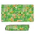thumbnail image 2 of Bingfone St Patrick'S Day6 Large Gaming Mouse Pad,Extended Desk Mousepad With Stitched Edges,Non-Slip Base,Water Resist Keyboard Pad For Gamer, Office & Home, 29.5 X 16 In, 2 of 9