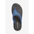 thumbnail image 5 of Comfortview Women's The Sylvia Stretch Fabric Soft Footbed Thong Slip On Sandal, 5 of 6