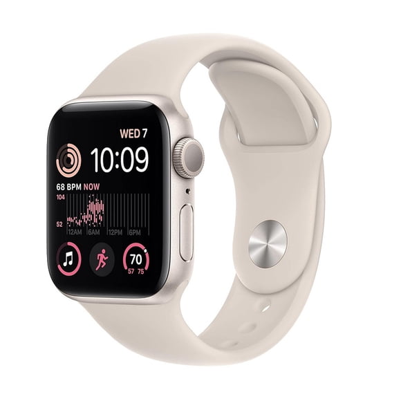 Apple Watch SE2 GPS 40mm con Caja Aluminio Dorado y Correa Deportiva Blanco Estelar Reacondicionado