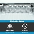 thumbnail image 5 of Costway Portable Ice Maker Machine Countertop 26Lbs/24H Self-cleaning w/ Scoop Silver, 5 of 9