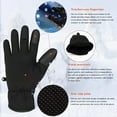 thumbnail image 4 of Drasry Neoprene Gloves Touchscreen 3 Cut Fingers Warm Cold Man Woman Winter Fishing Glove Black XL, 4 of 7