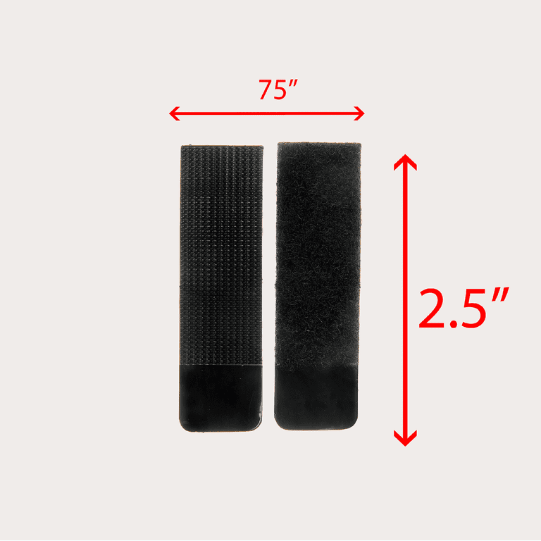 7/8 Velcro Square Sticky Black Pkg/12 
