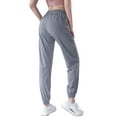 thumbnail image 3 of LELINTA Women's Casual Loose Pants Drawstring Joggers Sweatpants Sports Yoga Pants Bottoms, Grey, 3 of 4