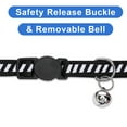 thumbnail image 5 of Pawtitas Traffic Reflective Cat Collar with Safety Buckle and Removable Bell Cat Collar Kitten Collar Black Cat Collar, 5 of 5