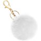 thumbnail image 1 of Llavero suave de piel de conejo artificial, llavero con bola de felpa, bonito colgante para bolso con pompón para mujeres y niñas, 1 of 3
