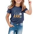 thumbnail image 2 of Gzbliryd Happy Easter T Shirt Rabbit Graphic Tees Short Sleeve Cotton Tee Tops for Boys Girls Easter Baseball Bunny Short Sleeve Tops (Navy,1-2 Years), 2 of 4