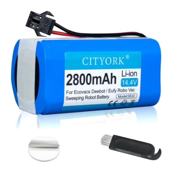 CITYORK Robot Vacuum Cleaner Li-ion Sweeping Mopping Battery Replacement for Yeedi K600 K650 K680 K700 Eufy RoboVac 11 11S 12 15C 15C MAX 15T 30 30C 30 MAX 35C, Ecovacs Deebot N79 N79S DN6222