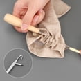thumbnail image 3 of KRONDO Angled Wooden Handle Crochet Hook Set - 3 Pack for Tapestry & Knitting Crafts, 3 of 13