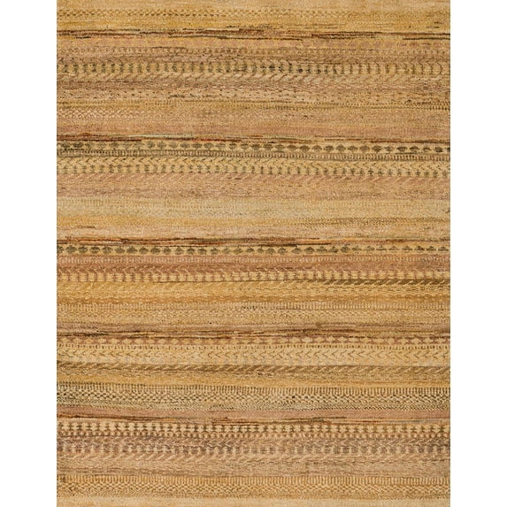 Ahgly Company Machine Washable Indoor Rectangle Abstract Orange Area Rugs, 8' x 12'