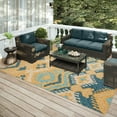 thumbnail image 2 of Addison Rugs Indoor/ Outdoor Addison Yuma Southwest Ikat Washable Area Rug 8' x 10' - Yellow, 2 of 8