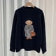 thumbnail image 4 of Nuevo jersey de otoño/invierno Ralph para mujer, suéter de cuello redondo con bordado de oso, elegante, informal, de punto suelto, chaqueta de suéter para mujer Lauren, 4 of 4