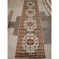 thumbnail image 2 of AHMEDANI Gorgeous Ivory Floral Medallion Wool Silk Hand Knotted Soft Hall Way Runner Rug (10.1 X 2.6)', 2 of 8