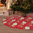 thumbnail image 6 of Yiaed cute Christmas Moose Print Christmas Tree Skirt , Tree SkirtsTree Mat for Christmas Winter Holiday Indoor Decorations-48", 6 of 7
