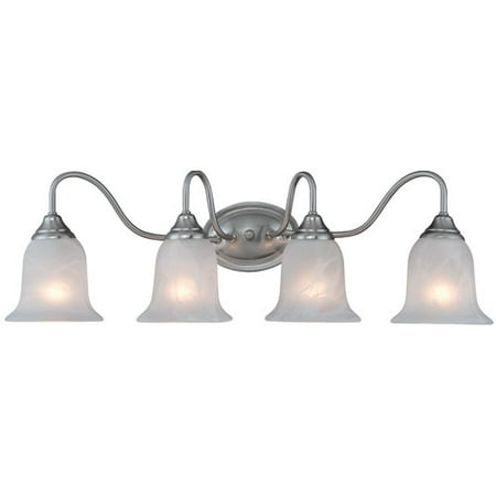 Hardware House Saturn 4-Light Wall Fixture - Finish: Satin Nickel