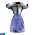 thumbnail image 1 of Celina 1-Light Semi-Flush In Polished Chrome And Starburst Blue Glass - LED, 1 of 2