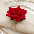 thumbnail image 3 of Anillos de Servilleta Florales Elegantes - 6 unidades para Bodas, Comidas Oficiales y Decoración del Hogar, 3 of 11