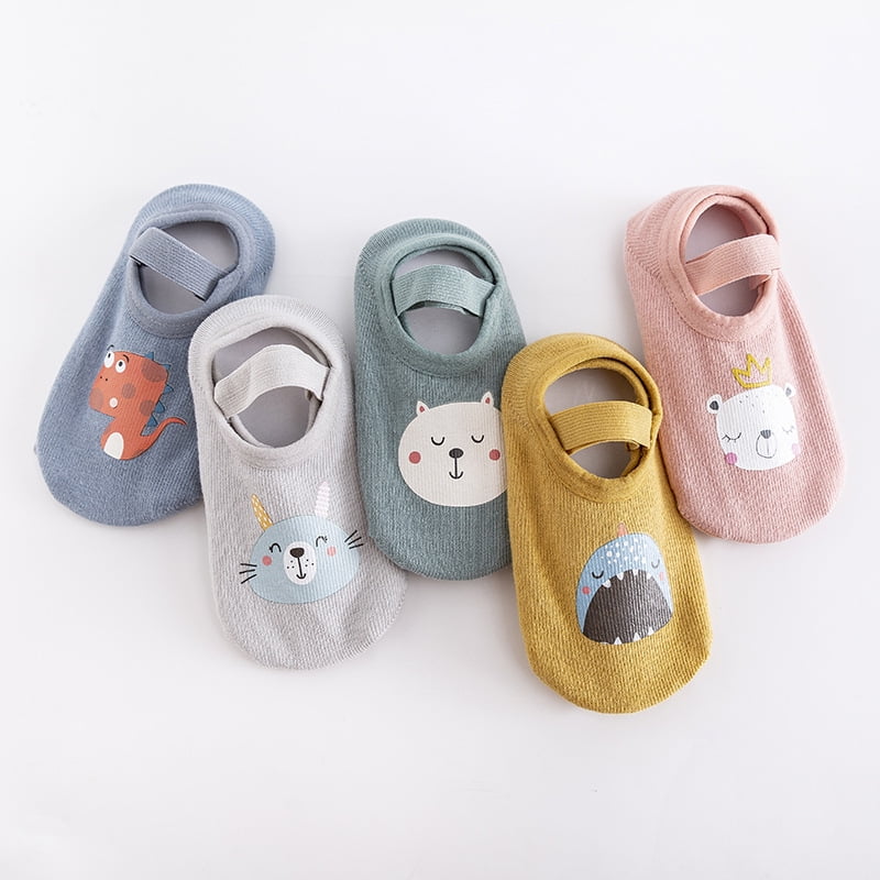 Details about / 1//3Pair Baby Floor Socks Rubber Non-slip Cotton Cartoon Toddlers Soft Cute Boots