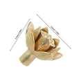 thumbnail image 2 of OULII Vintage Golden Brass Cabinet Hardware Lotus Flower Shape for Elegant Home Decor, 2 of 7