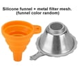 thumbnail image 3 of 3D Printer Photosensitive Resin Filter, Silicone Funnel Strainer Kit, Silicone Funnel + Metal Filter Mesh, Light Curing Consumable Filter for All 15mm Neck Width Bottles, 3 of 8