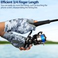 thumbnail image 4 of 1 par de guantes de pesca Sincero L/XL grises antideslizantes de camuflaje, 4 of 5