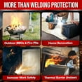 thumbnail image 6 of JJ CARE Welding Blanket - 2 Packs 6ft x 8ft Welding Mat - 850GSM Fiberglass Welding Blanket with Brass Grommets, Welders Blanket for Grill, Smoker Welding Blanket Heavy Duty, Welding Tarp & Shield, 6 of 7