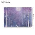 thumbnail image 4 of Yayeee Bath Rug for Bathroom Floor Non Slip Contour Fluffy Soft Absorbent Mat, 20"x24", Purple Forest, 4 of 7