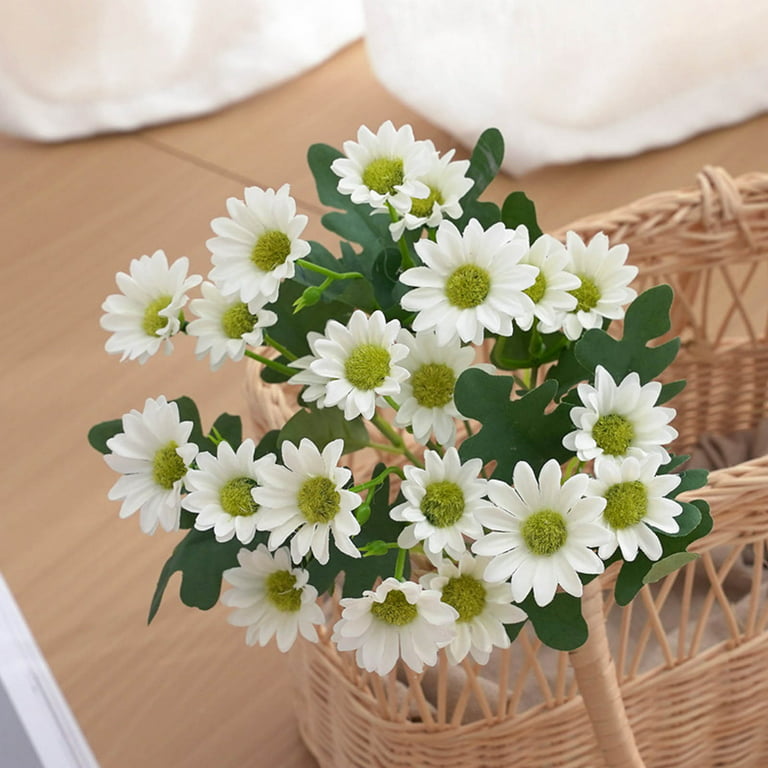Set of 6 Stems Artificial Chamomile Daisy Flowers – Floral Supplies Store