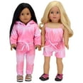 thumbnail image 4 of Sophia's 18" Doll Pink Tie Dye Romper with Cinched Waist, 4 of 4