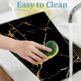 thumbnail image 3 of Set of 2 Tempered Glass Cutting Board 16x12 Inch: Chopping Boards with Gold Marble Pattern, Cutting Board for Kitchen Counter with Non-slip Feet, Dishwasher Safe – Home Decor, 3 of 7
