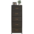 thumbnail image 2 of Sorbus Tour de Rangement pour Commode, Organisateur pour Garde-Robe, Grande Commode pour Chambre, Commode à Tiroirs pour Vêtements, Bureau à Domicile, Salon, Résidence Universitaire, Cadre en Acier, Dessus en Bois, Tissu, 5 Tiroirs, 2 of 10