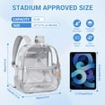 thumbnail image 2 of Mochila Transparente MUSEVOS para Eventos en Estadio 30x15x30 cm Gris, 2 of 9